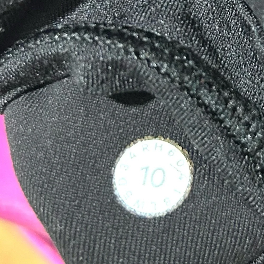 Lululemon Astro Pant Full-On Luon black size 10 gym yoga running